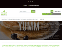 Tablet Screenshot of greenbakery.net